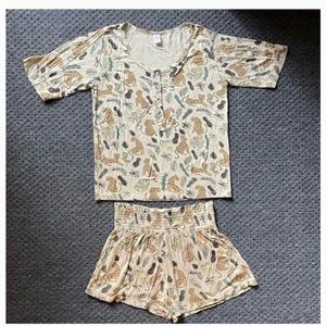 ISO Kate Quinn Women's Jungle Leopard Print Bamboo PJ Short Set (S, Med or L)